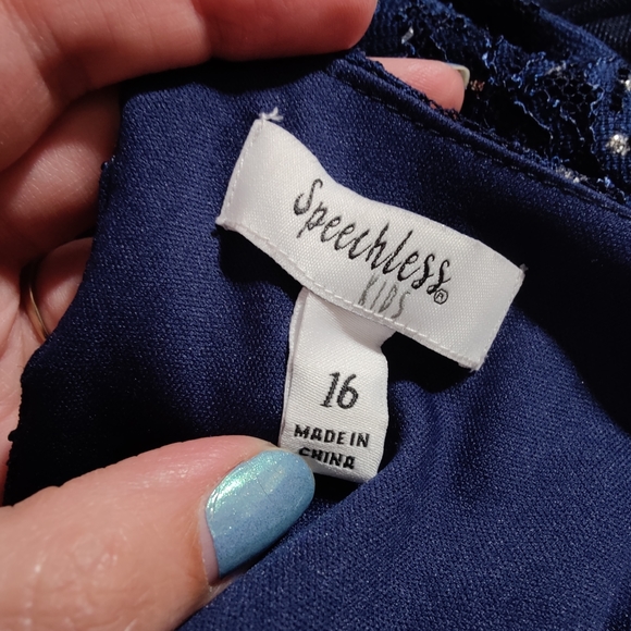 Navy blue sparkle dress - Picture 5 of 5